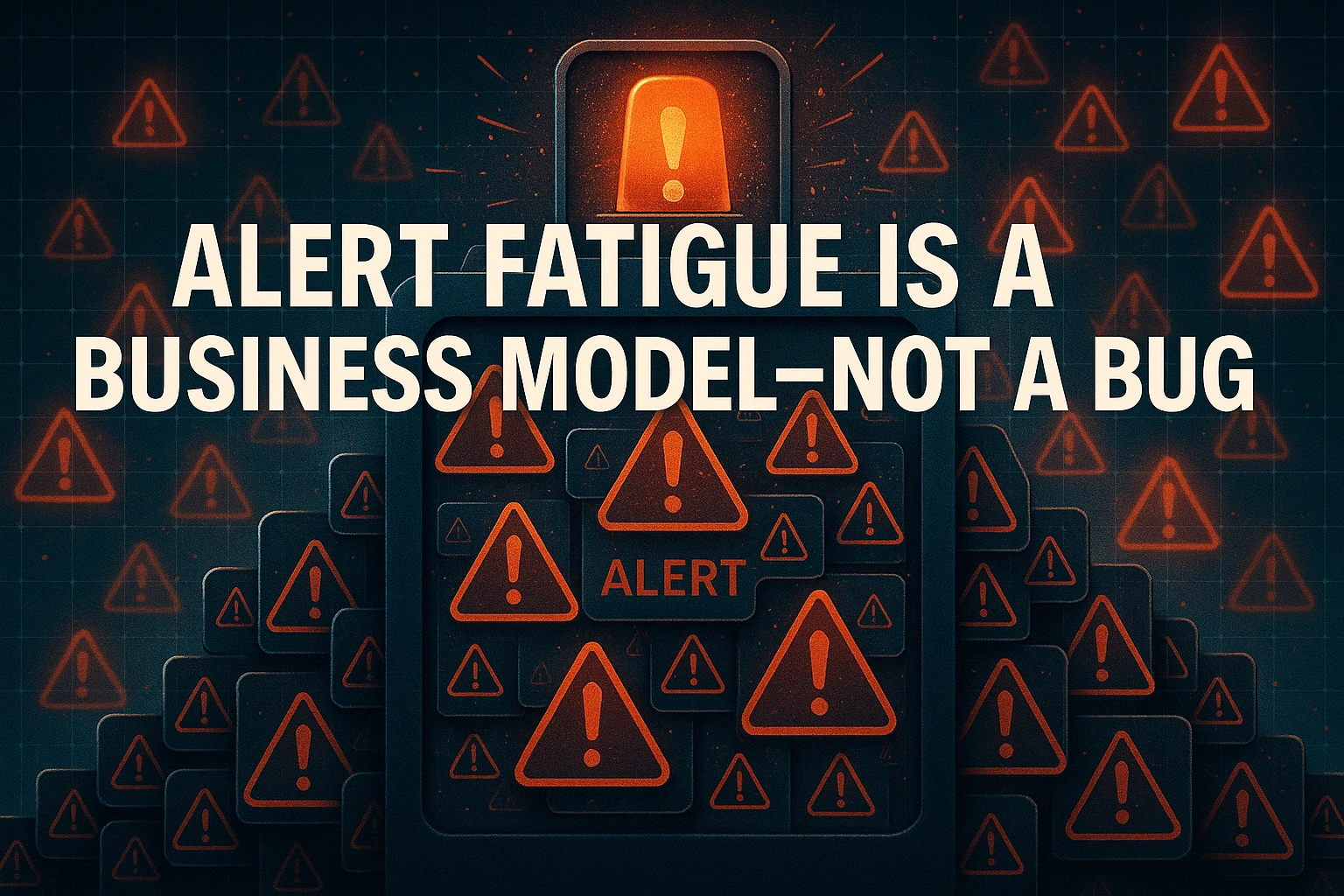 Alert Fatigue Is a Business Model — Not a Bug